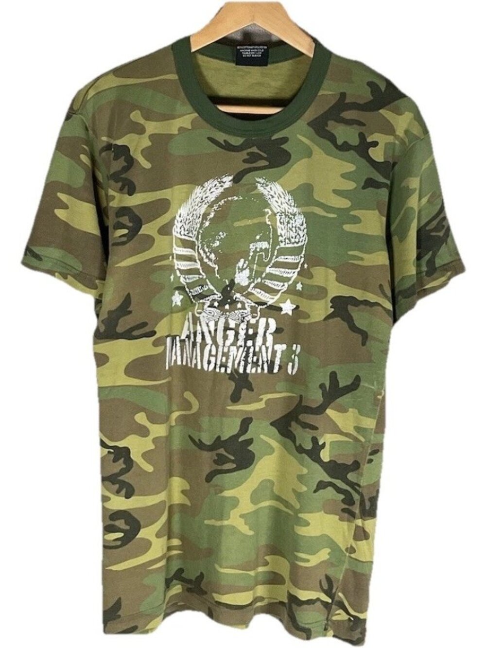 Eminem Vintage Camo Anger Management 2005 50 Cent Lil Jon Rap Tee Large